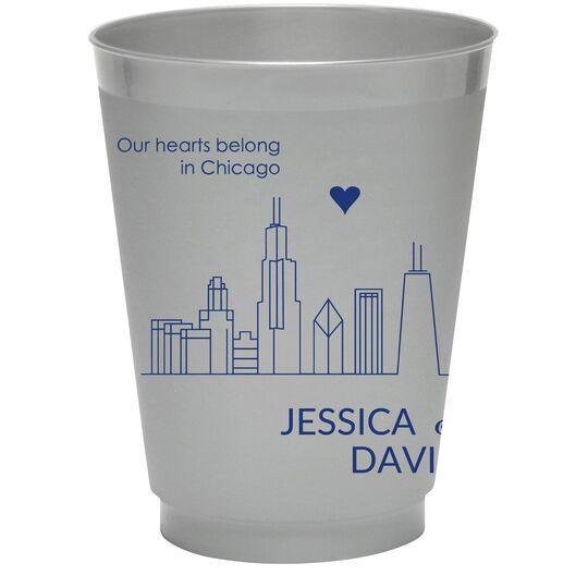 We Love Chicago Colored Shatterproof Cups